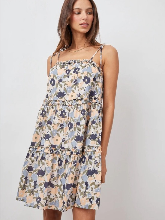 Rails Dresses & Skirts - Rails Caralyn Mod Floral Tiered Mini Sundress in Yellow, Blue, Gray